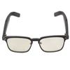 Bluetooth5.3 Smart Glasses Blue Light Blocking IPX4 Waterproof Handsfree Calling for Playing Music Gaming Meeting Black