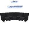 Cover Full Elastic Sofa Slipcover 5 Seater Corner Recliner Couchcover Sectional
