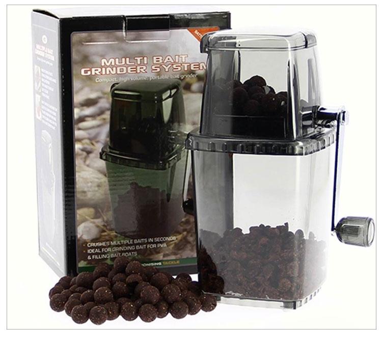 Selco Professional Plastic Carp Fishing Tools Accessories Ice Crusher Grinder and Ground Bait Mixer Crusher (grey,1.2L)