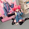 Kasane Teto Twin-Tail Anime Girl Figure Set – 2PCS PVC Collectible Dolls with Two Poses, Cute Character Statues for Desktop Deco