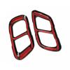 2pcs Car Muffler Exhaust Pipe Tail Cover Trim Exterior Aluminum High Gloss Black For BMW X5 G05 X6 G06 X7 G07