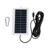 1W 5V Solar Panel With 300CM Type C Cable For Outdoor Lights Fan Phones Emergency Charging