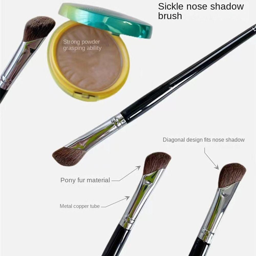 Concealer Brush Cosmetic Nose Shadow Brush Face Bronzer Sickle Makeup Brushes Angled Contour Brush
