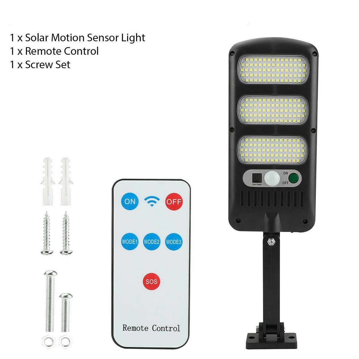 

8000LM 500 футов² Светодиодный солнечный прожектор для наружного солнечного освещения IP65 Водонепроницаемый внешний солнечный светильник для сада, двора, улицы, настенный светильник