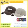 6-panel Washed Cotton Twill Baseball Cap Custom Logo Unisex Vintage Adjustable Washable Hats Factory Direct