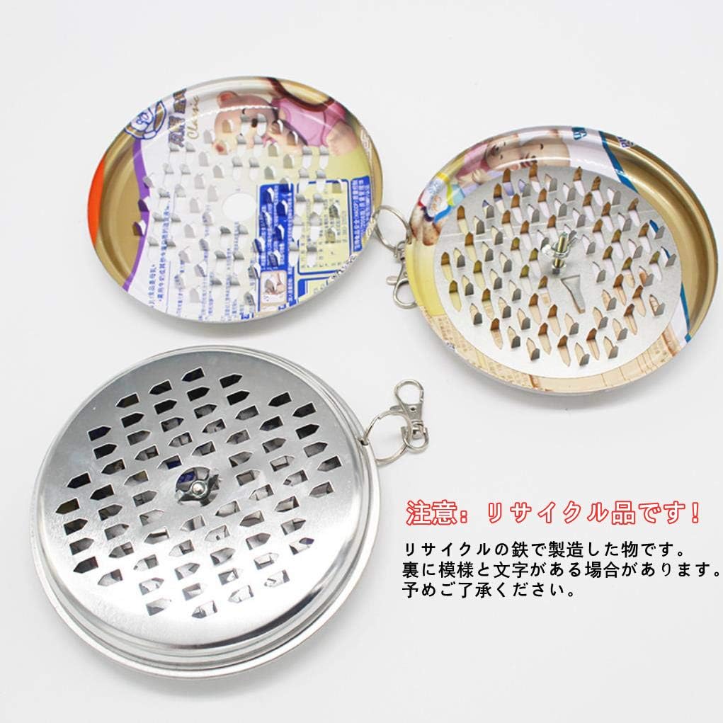 SITEDAN Hanging Mosquito Coil Holders Set of 3 with Tray Hook and Carabiner Portable Spiral Incense Burners for Camping Garden Balcony