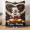 Custom Name Princesses Together blanket for Couch & Bed, Plush Cozy Fuzzy Blanket Super Soft & Warm Blankets for Fall and Winter. 0908120