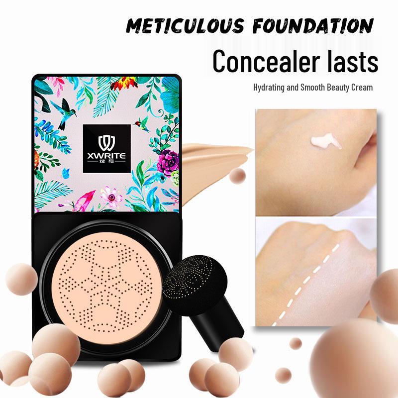Little Mushroom Head BB Cream Cushion: Multiple Colors, Clear Isolation, Supports XWRITE - Trending Douyin Favorite.