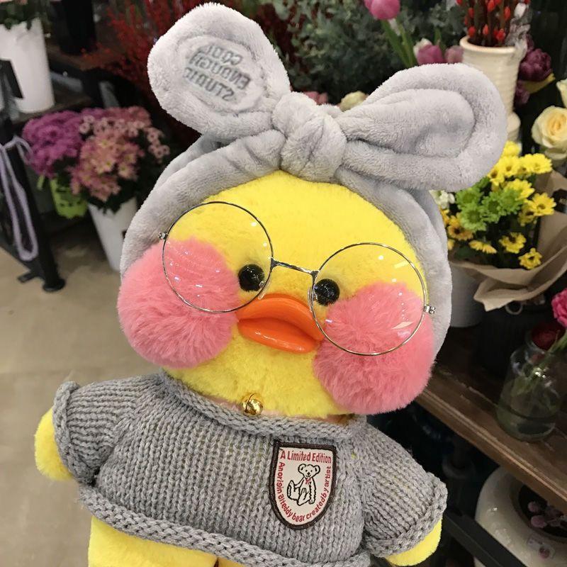 Kačka s kyselinou hyaluronovou Malá žlutá kachna panenka Ins Ducks Lalafanfan Ducks Plyšové plyšové hračky Ducks Panenka Narozeniny 30cm