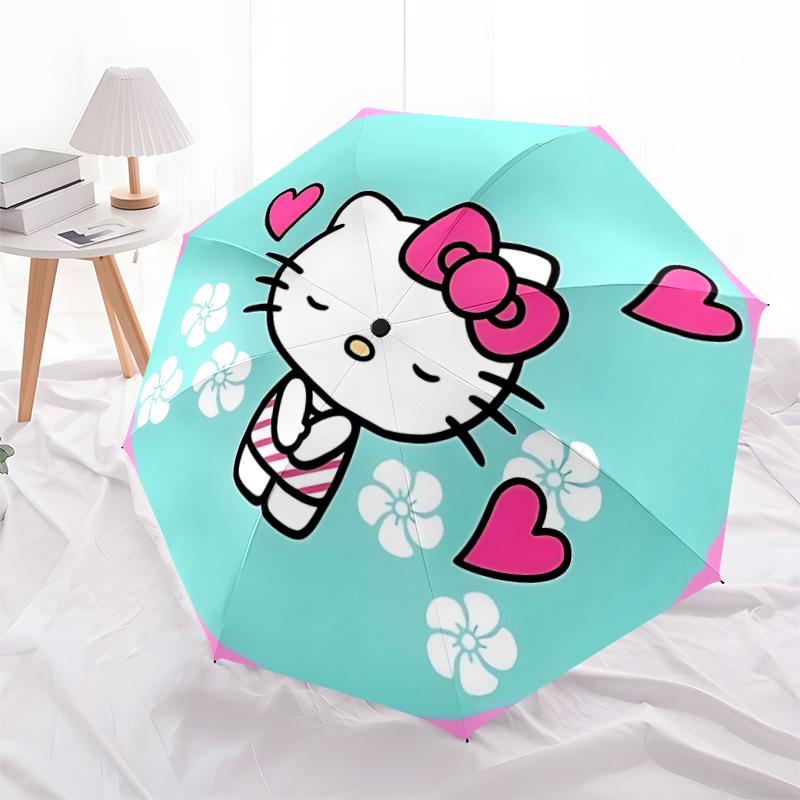 1pc Hello Kitty Automatic Open/Close Umbrella - All-Season Portable Umbrella for Women/Men yy251213055