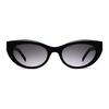 Saint Laurent Oval Sunglasses With Mirror Legs Women sunglasses Black 00538169846SLM115002