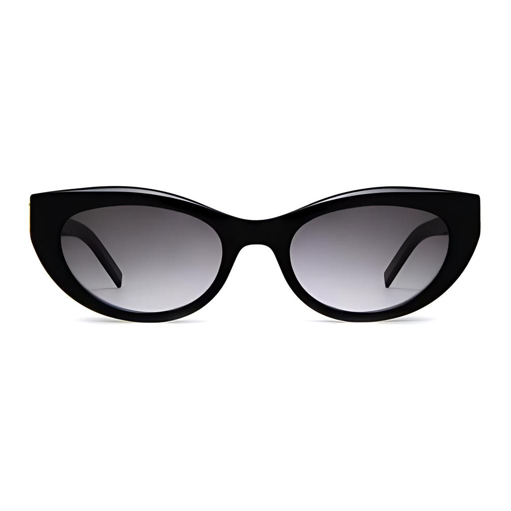 Saint Laurent Oval Sunglasses With Mirror Legs Women sunglasses Black 00538169846SLM115002