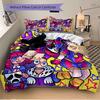 3Pcs Colorful Cartoon Characters Bedding Sets For All Sizes New 3D Printed Bed Cover Comforter Duvet Cover Pillowcase Bedroom Decoration