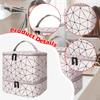 Nail Polish Organizer Case Makeup Bag Portable Travel Double Layer Removable Sponge Compartments