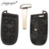 Jingyuqin 10pcs SIP22 2/3/4/5 Button Remote Car Key Shell for Jeep Renegade Compass Auto SUV Smart Keyless Entry Fob Case NoLogo