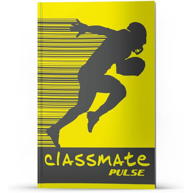 Classmate Pulse Pp Cover Longbooks, A4 Size, Single Line, 140 Pages (Pack Of 6)