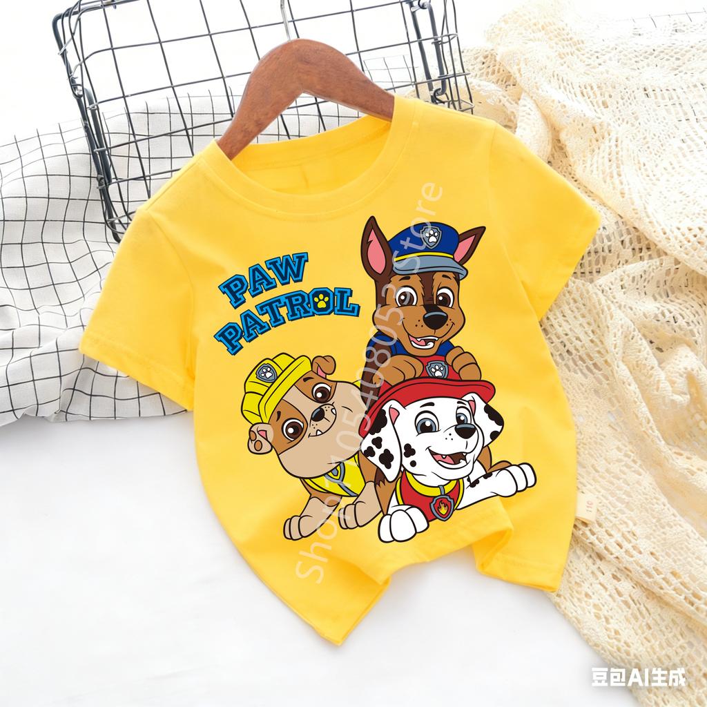 Kids Cartoon Graphic Baby T Shirt Cotton Casual Short Sleeve Tee Boys and Girls 2026 Summer Toddler Clothing Tops