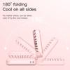 Foldable Mini Fan Portable Desk Fan with Phone Stand USB Rechargeable Handheld Fan for Outdoor Travel Camping Hanging Neck Amagi