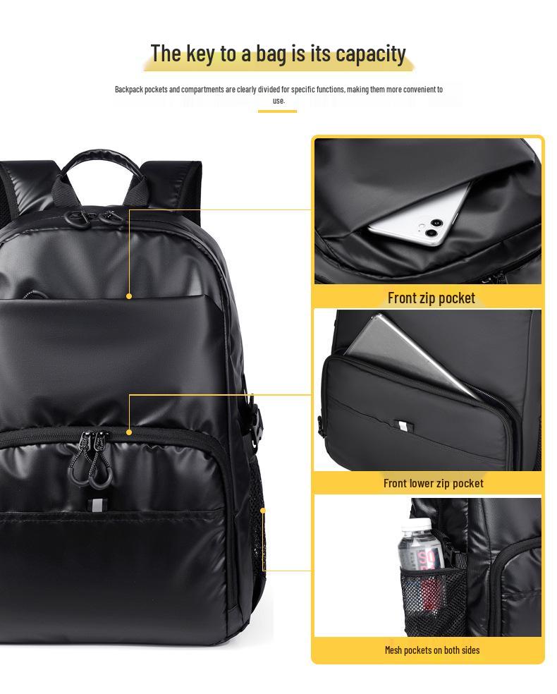 Men's Large Capacity Autumn 2025 Trend Backpack - Fashionable Sports Shoulder Bag for Students
