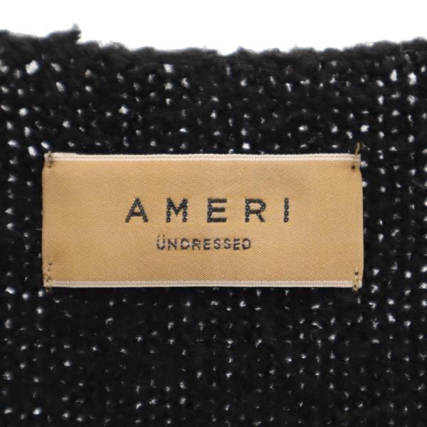 AMERI UNDRESSED Long Sleeve V Neck Knit F Black Sweater Women Used