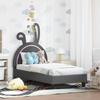 Kids Bed Frame with Headboard Light Grey 70 X 140 Cm PU