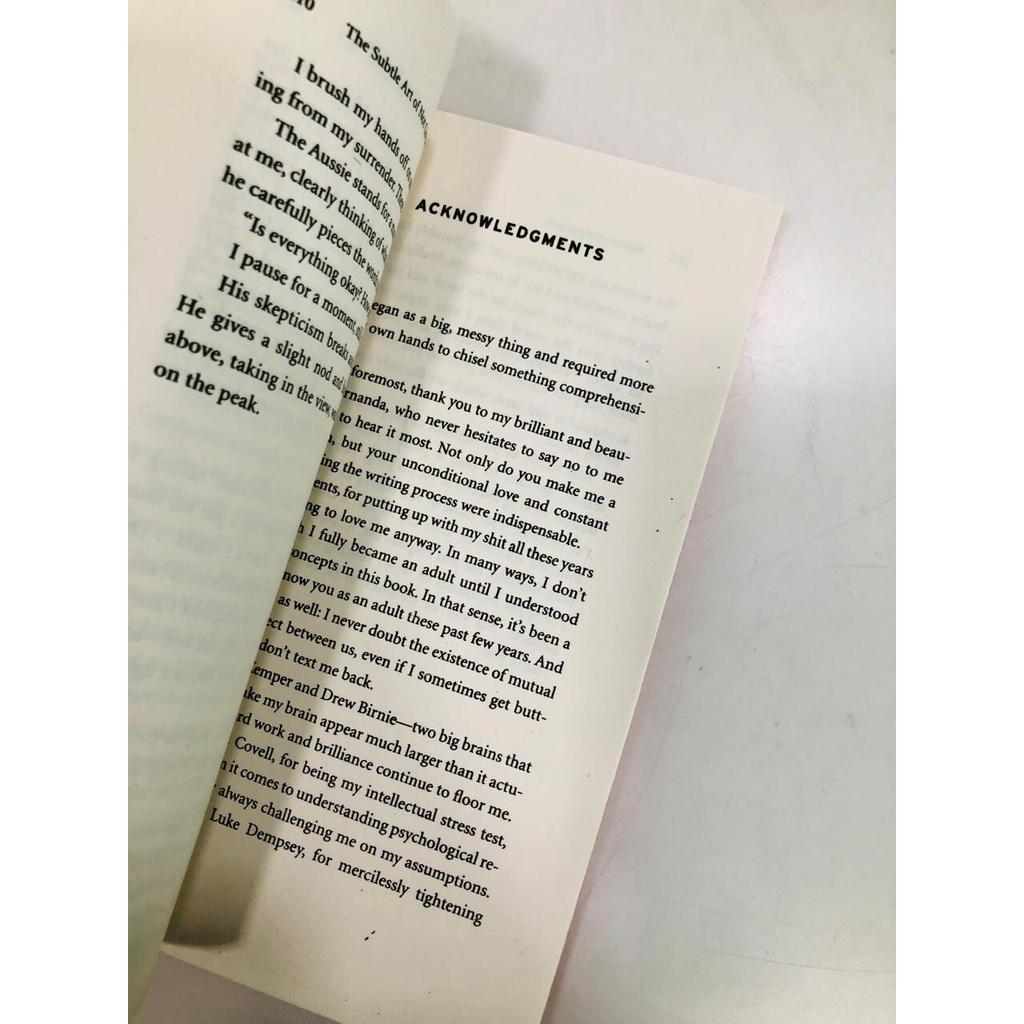 The Subtle art of not giving a fack book - By Mark Manson  Used  Book JL164637953186