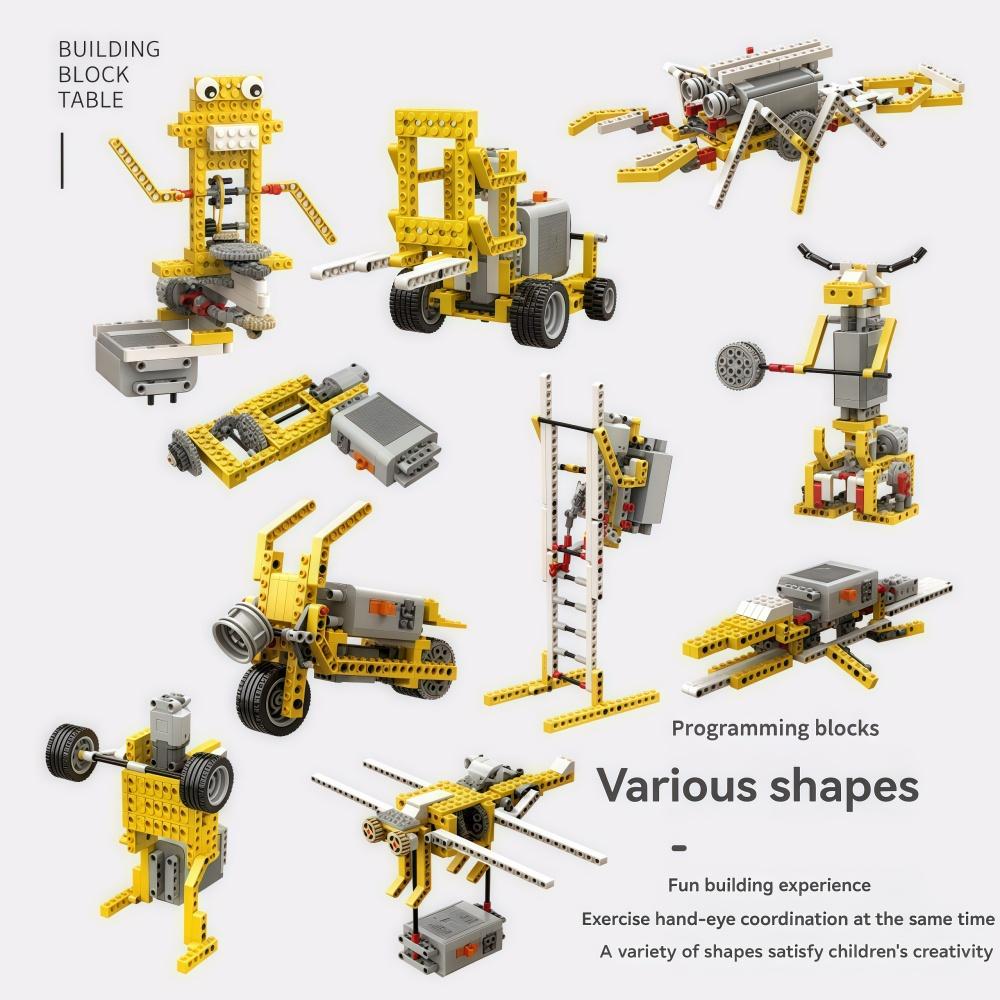 Creative Technical Parts Multi Technology Programming Educational Students Learn Building Blocks Power Set For Kids Toy Gifts