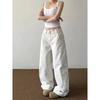 Spring and Autumn Dark Blue Jeans Men's Trend Brand Loose Straight A Jeans American High Street Trend Wide Leg Pants