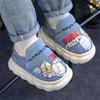 Ultraman Winter Kids' Waterproof Cotton Shoes, Cartoon Design for Indoor/Outdoor Wear, Warm Heel-Covered Style for Boys and Girls.