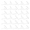 30PCS Set Durable 4MM Aquarium Air Tubing Splitter Transparent Straight Head L Shape Adapter Plastic 4 Way Adapter Fish Tank