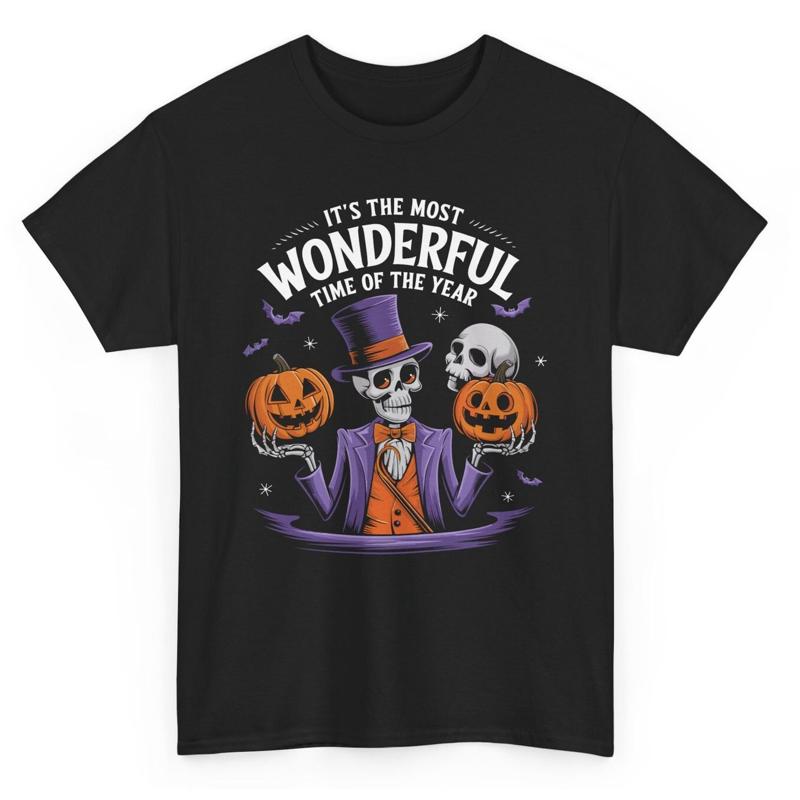 Es ist die schönste Zeit des Jahres Lustiges Skelett Halloween T-Shirt