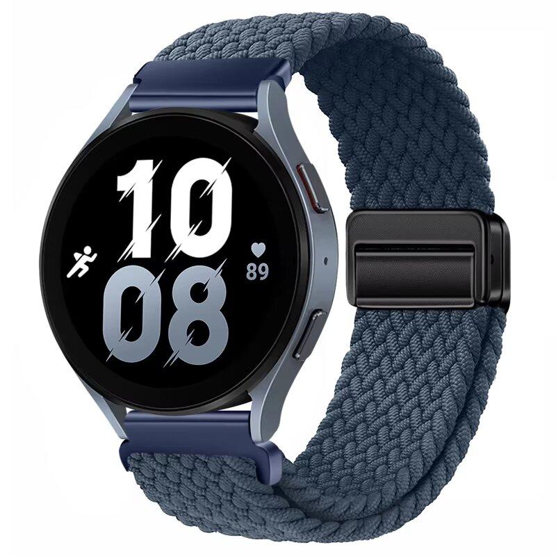 Weaves Nylon Loop Strap For Samsung Galaxy Watch8 40 44mm Magnetic Wristband For Galaxy Watch 8 Classic 46mm Band Sport Bracelet