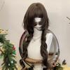 Connie Wigs Women's Vintage Jellyfish Cut Long Curly Hair - Sweet Lolita Style with Face-Slimming Roman Curls