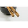 High-quality Yakusugi Japanese chopsticks, pair chopsticks with chopstick rest, wave pattern, 23cm x 24cm