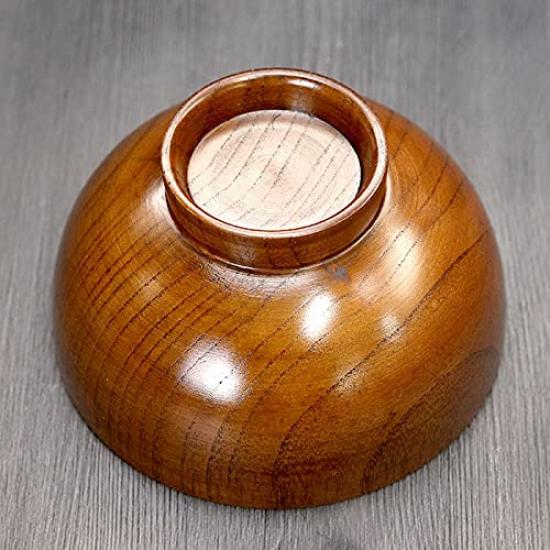 Wooden Soup Set of 5 minor Bowls, (with imperfections)