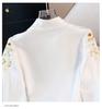 Authentic New Chinese Style Stand Collar Embroidered Shirt with Frog Buttons & Horse Face Skirt - Long Sleeve National Style Top