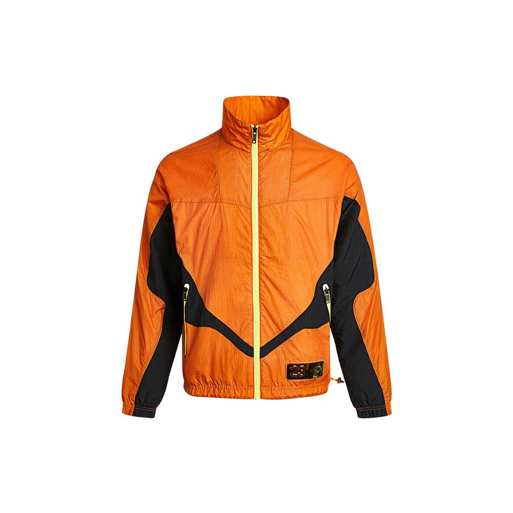 Jordan 23 Engineered Casual Sport Block Stand Collar Jacket Men Outerwear Orange CV2867-875