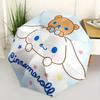 1pc Cute Cinnamoroll & Bear Ideas Automatic 3-Fold Umbrella Design, Cute Cartoon Pattern, Portable Outdoor Umbrella, Perfect, Holiday Gift for fans.S0