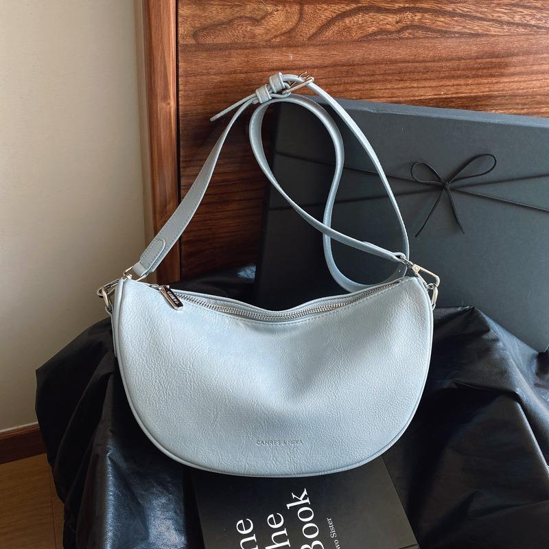 Niche relaxation bag women's new casual versatile messenger bag summer shoulder underarm dumpling bag