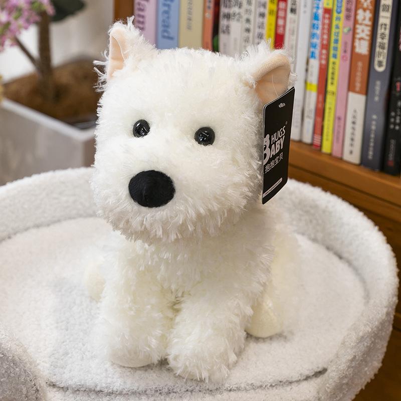 

Sitting simulation puppy west highland obedient plush toy doll husky doll grab machine doll gift 22cm