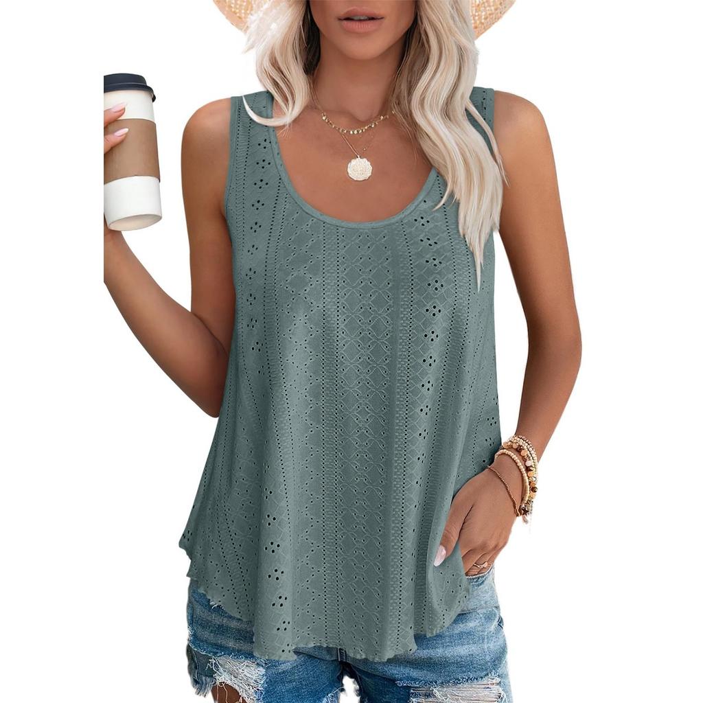Round Neck Loose Sleeveless T-shirt Tops, Undershirts Women