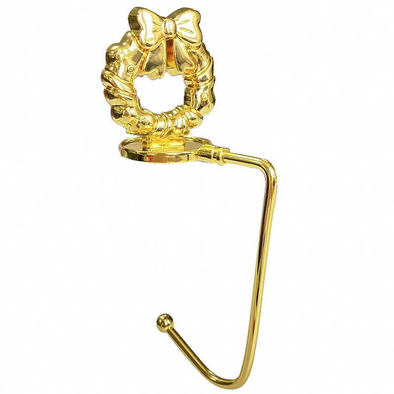 

1 шт. Золотой Серебряный Вечеринка Рождество Носки Крючок Подарки Снежинка Лось Сапоги Форма Кухня Камин Носки Рождество