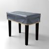 Piano Bench Cover WaterResistant Tailored Easy to Wipe Clean 7535cm Dark Gray
