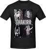 Camiseta Gráfica Shakira Collage de Fotos Blanco y Negro