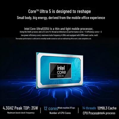GemiBook K15 AI Mini PC Intel Ultra 5 (CN Version)