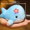 Dolphin Plush Toy with Flower Cute Ocean Fish Toys Key Chain Pendant Gifts for Children Kids Toy Wedding Gifts