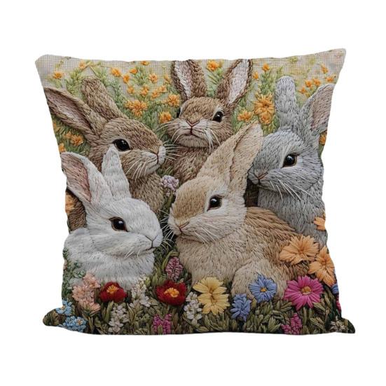 

Pillow Cover Squealing Goat Donkey Rabbit Puppy Alpaca Print Cushion Case Sofa Bed