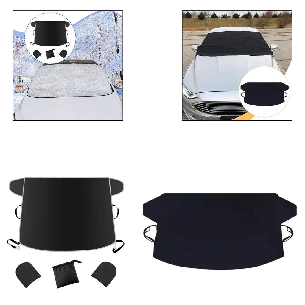 Waterproof Car Windshield Snow Cover Oxford Cloth Foldable Glass Shield Vehicle Accessory for Outdoor Winter Cars