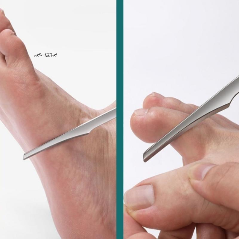 5Pcs Stainless Steel Professional Foot Scraper Portable Pedicure Exfoliating Tool for Dead Skin And Calluses Foot Care