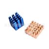 Conjunto de Dissipadores de Calor de Alumínio/Cobre Azul para Raspberry Pi 3B/4B